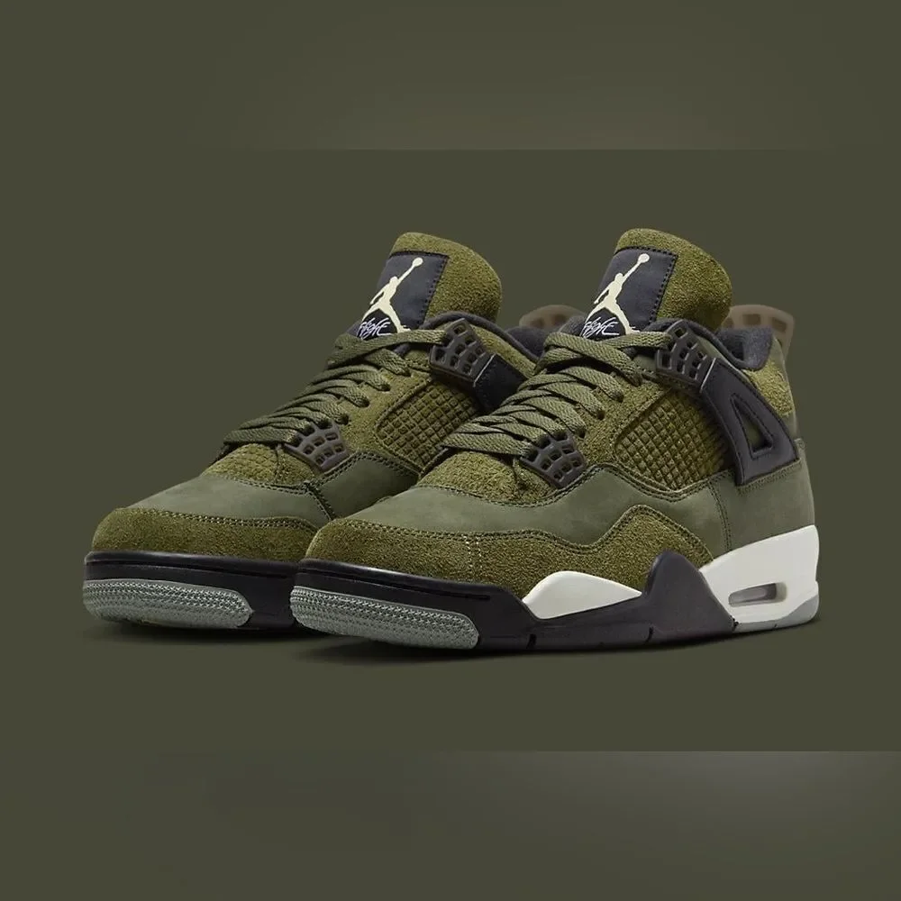 Nike Air Jordan 4 Craft Medium Olive black vanilla FB9927-200 size 8 - 14
